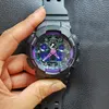 ホットファッション防水メンズ腕時計スポーツデュアルディスプレイGMTデジタルLED Reloj Hombre学生ウォッチRelogio Masculino