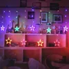 Luzes de Natal LED 110v220v Plug Fairy Lights Star Crecha Férias leves para a festa Decoração Y200603