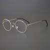 Mode zonnebrillen frames ultralicht pure titanium glazen frame mannen vintage ronde designer optische bril bijziener lees vrouwen recept