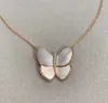 Luxruious quality Large size butterfly pendant with diamond and shell for women wedding jewelry gift free shipping PS8164