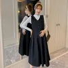 Платья для беременных 6851 # Осень Корейский мода длинное платье Элегантное сладостное прекрасное шикарное ins in line Одежда для беременных