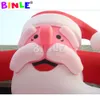 Attractive Durable Giant Xmas Inflatable Christmas Arch With Santa Claus Entry Gate Archway for Event Decoration