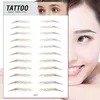 Eyebrow tools &stencils 3D stickers Biomimetic semi-permanent water transfer printing waterproof line the brows eyebrows Tattoo for both lady and man wear