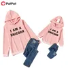 Frühling und Herbst Einhorn Brief drucken rosa Hoodies Sweatshirts für Mama mich 210528