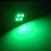50 sztuk / partia Zielony Wedge T10 W5W 1210 4SMD LED Car Cebuls 168 194 2825 Lampy rozliczeniowe Wnętrze Czytanie Kopuły Drzwi Płyta rejestracyjna Lights 12V