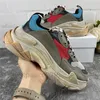 Mode Triple S Sneakers Klassische Freizeitschuhe Plattform Leder Trainer Herren Damen Old Dad Scarpe Mesh Chaussures Top Qualität Tennis