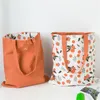 Storage Bags Fabric Double Sided Handbag Cotton And Linen Pocket Shopping Bag Sundry