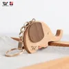 Fashion Personalized Keychain Straps Wood Cute Elephant Keychains Blank Key Ring DIY Gift