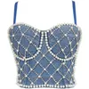 corsetti in bustier di denim