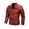 Mäns höst och vinter hög kvalitet mode kappa läderjacka motorcykel stil manliga affärer casual jackor 210923