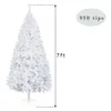 Nuovo albero di Natale bianco 120 cm 150 cm 180 cm 210 cm di altezza con supporto pieghevole in metallo Decorazioni per la casa Decorazioni natalizie Ornamento