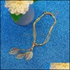 Bracelets Link, chaîne coréenne Version de INS Gold Wire Mesh Hollow Heart Leaf Bracelet Ladies Fashion Wedding Metway Party Mothers Bijoux Gift