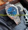 41mm relógio de cristal mens preto azul cinza rhodium ar fábrica v3 versão automática 2824 ETA arf 904L aço jubileu pulseira homens 126334 relógios