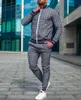 Men's Tracksuits Men's Sets Jacket Pants Autumn Winter Sweatshirt Suit Sweatpants Fashion Slim Fit Men Two-Piece Set Hip Hop V-neck