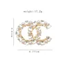 Projektant broszka Letery Diamentowe broszki pin geometryczne luksusowy urok kryształowy pinki Pearl Rhinestone dla kobiet Dekoracja odzieży