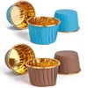 50 -stcs/lot papieren cake schimmel ronde muffin cupcake bakvormen bakvormen keuken koken bakware maker diy cake bruiloft kerstfeest decoreren gereedschap jy0909