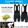 2022 Black Cycling Jersey Set 19D Pad Bib Shorts 자전거 의류 Quick Dry Men Pro Bike Maillot Ciclismo Hombre265o