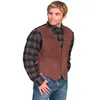 Men's Vests Suit Vest Solid Color V Neck Woven Blended Waistcoat Slim Fit For Formal Casual Daily Wear Male Clothing 2021