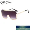 Óculos de Sol qpeclou Metal Square Square Mulheres Moda Clear Óculos Quadros Homens Big Shield Sun Shades Oculos1