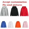 DIY customize Hoodies mens womens fashion black white red cool grey orange sportswear printed 3D High quality cotton310U