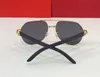 Nouveau design de mode lunettes de soleil 0272 pilote cadre en métal temples en bois style simple et populaire vente chaude en gros lunettes de protection uv400