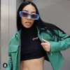 Sonnenbrillen für weibliche einzigartige Trend Männer Square Hip Hop Unisex Frauen Marke Designer Große Rahmen Eyewear