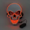 ハロウィーンスケルトンパーティーLEDマスクグロー怖いEl-WireスカルマスクのためのニューヨークナイトクラブマスカレードコスプレコスチュームRRA8024