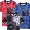 Bandana T-shirt Hommes Hip Hop Paisley T-shirt À Manches Courtes O Cou Streetwear Tops Mâle Graphique Punk Harajuku Tee Été 210716