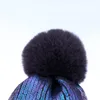 Hotsale素晴らしいブロンズスカルキャップカブトムシカラー暖かい帽子クールな輝くポンポンビーニー特別デザインファッション男性と女性のための特別なデザイン