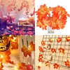 Nova decoração de outono string 10/20/30 LED Artificial Autumnday Folhas de Maple Folha Fall Garland Strings Decoração Luz D2 Bruxas D2.5