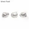 Cluster Rings Uini-Tail 2022 925 Sterling Silver Open Feather Ring Misura regolabile Ragazza Gioielli Fashion Tide Flow Alta qualità Edwi22