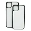 DIY Blank 2D Sublimation Telefon dla iPhone 14 14Plus 14 Pro Max 13 13pro 13promax 12 12Pro 12PROMAX 11 11PRO 11PROMAX XR XS 7 8 Plus z aluminiową okładką wstrząsową