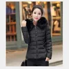 Jacket Women's Winter Candy Color Short Coat With Hood Female Models Slim Hooded Padded Ladies Cotton Plus Size Kare22