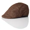 ベレー帽のお父さん夏の綿とリネンのアイビーの帽子大人のフィットされたSboy帽子の男性女性56-58cm