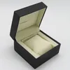 Presentförpackning svart faux läderkudde sätt in juveler fodral container förpackning förpackningsarmband klocklåda
