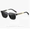 Polariserade kvinnor i högkvalitativa kvinnor Solglasögon Mens Eyewear Accessories Square Sol Glasögon Black Frame Flash Mirror Lenses With Case3466056