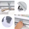 Multifunction Fridge Spice Rack Kitchen Organizer Holder Cling Film Tin Foil Paper Roll Dispenser with Cutting Tools Y200429