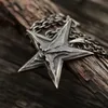 Mäns Satan Satan Inverted Pentagram Halsband Initial halsband Gothic Demon Chaos Star Skull Pendant Antique Party Gift