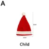 ビーニー/スカルキャップクリスマス弾性編み帽子かわいい親子ポンポム帽子のための子供たち子供の女の子男の子パーティー装飾服アクセサリー