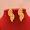 Pendientes Collar Dubai 24k Joyería de diseño chapado en oro Conjuntos de novia de boda BIJOUX Set para mujeres
