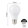 LED E14 / E27 LED 램프 AC 220V 230V 240V 3W 6W 9W 12W 15W 18W 20W Lampada LED 스포트 라이트 테이블 램프 램프 빛