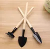 3 Piece Suit Small Harrow Spade Shovel Portable Mini Garden Tools for Planting Children Hand Tools SN4313