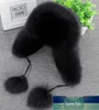 100٪ ريال الفراء قبعة المرأة الروسية ushanka طيار الصياد الثلوج التزلج قبعة قبعات earflap الشتاء الراكون الفراء منفذها قبعة سعر المصنع خبير تصميم جودة أحدث