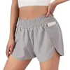 Shorts de course femmes été athlétique adultes couleur unie Yoga avec sous-vêtements de contention doublure vêtements de sport féminins Bottoms8342439