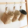 Laundry Bags Bedroom Cotton Linen Clothes Storage Door Wall-mounted Bag Dormitory Desktop Home Decoration