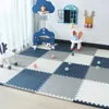 18 sztuk / partia Baby Eva Pianka Play Puzzle Mat Blokujący Płytki do ćwiczeń Dywan podłogowy Dywan i dywan dla dzieci Dywan Climbing Pads Play Mata 210724