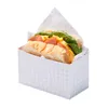 Hediye Paketi Çizgili / İngilizce Spaper Sandviç Tost Ambalaj Kutusu Burger Kraft Kağıt Torba Pişirme Öğle Yemeği Noel Partisi