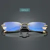 Sunglasses NONOR Frameless Reading Glasses Men Blue Light Blocking For Reader Rimless Presbyopic Eyewear Metal Computer Eyeglasses9042691