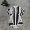 Women Designer High Quality Casual Full Sleeve Vneck Blouse Plus Size Loose Shirt Tops