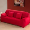 Hot 1 2 3 4-zits Sofa Cover Spandex Moderne Elastische Polyester Solid Couch SnowCover Stoel Meubelbeschermer Woonkamer 6 Kleuren 629 V2